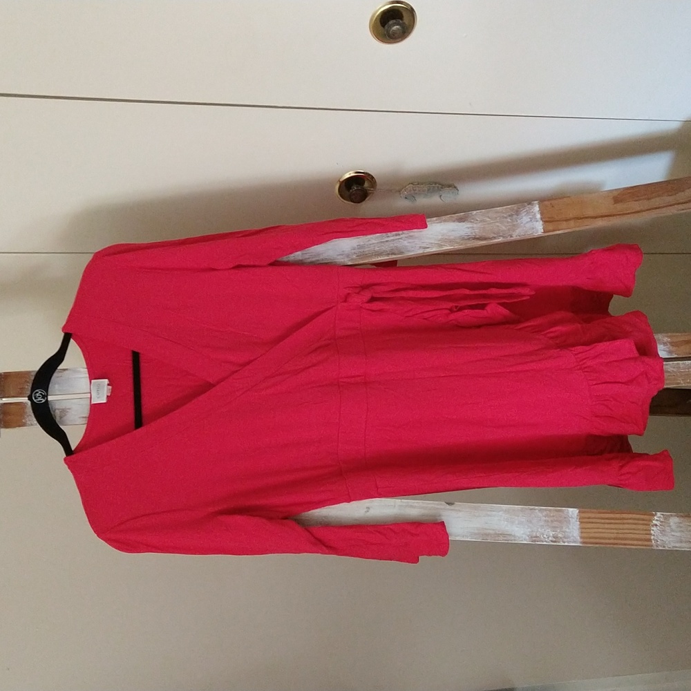 Cupio Faux Wrap-dress Sz L